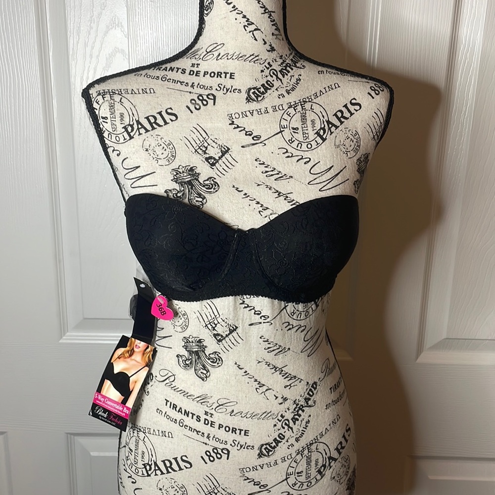 5 Way Convertible Bra in Black Floral by Black Fuchsia